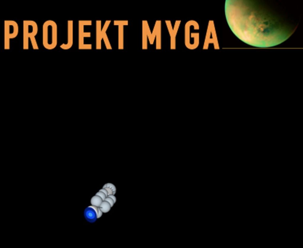 In ihren Dossier "Projekt Myga" planen die beiden Gewinner eine mehrere Jahrhunderte dauernde Reise zu einem fremden Planeten. © Sereinig/Kaplan