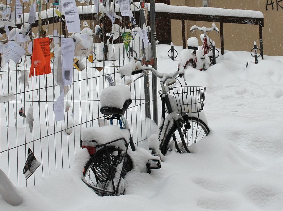 Radfahren im Winter. Foto: Andou via wikimedia commons